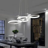 Suspension design moderne note musicale dimmable pour salle à manger