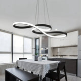 Suspension design moderne note musicale dimmable pour salle à manger