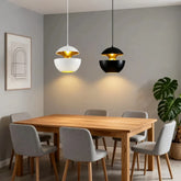 Suspension design moderne pomme LED en métal à hauteur réglable pour salle à manger