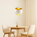 Suspension design moderne pomme LED en métal à hauteur réglable pour salle à manger