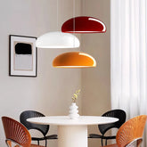 Suspension dôme scandinave LED dimmable en aluminium pour salle à manger