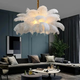 Suspension en plume de style scandinave pour salon