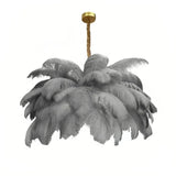 Suspension en plume de style scandinave pour salon