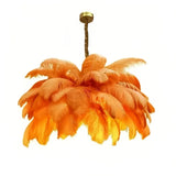 Suspension en plume de style scandinave pour salon