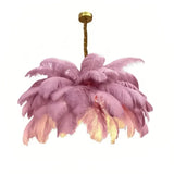Suspension en plume de style scandinave pour salon