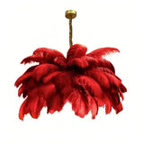 Suspension en plume de style scandinave pour salon