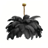 Suspension en plume de style scandinave pour salon
