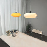 Suspension en verre moderne LED réglable en hauteur pour salle à manger