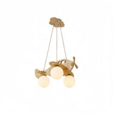 Suspension enfant avion en bois à hauteur réglable LED