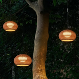 Suspension extérieure en rotin tressée à la main de style bohème pour terrasse