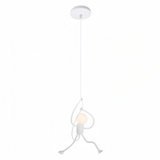 Suspension humanoïde moderne LED à hauteur réglable pour salle à manger