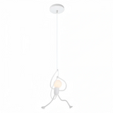 Suspension humanoïde moderne LED à hauteur réglable pour salle à manger