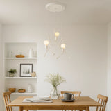 Suspension humanoïde moderne LED à hauteur réglable pour salle à manger