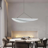 Suspension japonaise wabi sabi design en soie dimmable pour salle à manger