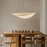 Suspension japonaise wabi sabi design en soie dimmable pour salle à manger