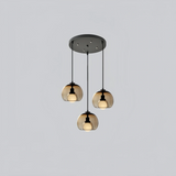 Suspension moderne en verre LED à hauteur réglable pour salle à manger