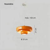 Suspension morandi en métal LED dimmable pour salle à manger