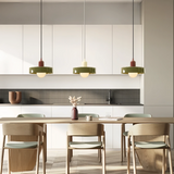 Suspension morandi en verre LED hauteur réglable pour salle à manger