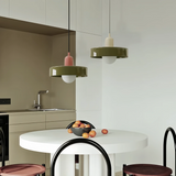 Suspension morandi en verre LED hauteur réglable pour salle à manger