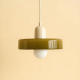 Suspension morandi en verre LED hauteur réglable pour salle à manger