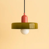 Suspension morandi en verre LED hauteur réglable pour salle à manger