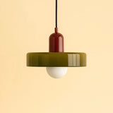 Suspension morandi en verre LED hauteur réglable pour salle à manger