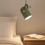 Suspension nordique orientable Macaron LED en métal pour chevet