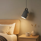 Suspension nordique orientable Macaron LED en métal pour chevet