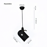 Suspension nordique orientable Macaron LED en métal pour chevet
