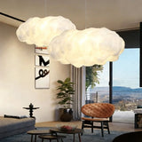 Suspension nuage blanche moderne à hauteur réglable pour salon