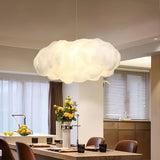 Suspension nuage blanche moderne à hauteur réglable pour salon