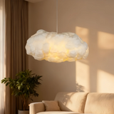 Suspension nuage blanche moderne à hauteur réglable pour salon