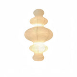 Suspension papier riz blanche design japonais pour salon
