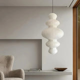 Suspension en papier de riz japonaise blanche pour salon