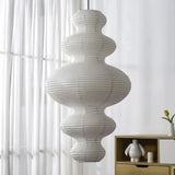 Suspension en papier de riz japonaise blanche pour salon