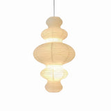 Suspension en papier de riz japonaise blanche pour salon