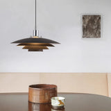 Suspension scandinave design LED en métal à hauteur réglable pour salle à manger