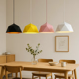 Suspension scandinave macaron géométrique en fer pour salle à manger