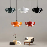 Suspension scandinave macaron triple couche en métal LED dimmable pour salle à manger