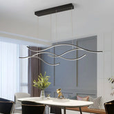 Suspension vague LED moderne dimmable pour salle à manger