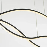 Suspension vague LED moderne dimmable pour salle à manger