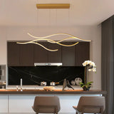 Suspension vague LED moderne dimmable pour salle à manger