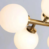 Suspension boules de verre moderne LED pour salle à manger