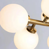 Suspension boules de verre moderne LED pour salle à manger