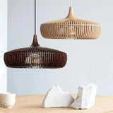 Suspension en bois scandinave à hauteur réglable pour salle à manger