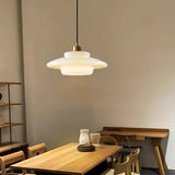 Suspension verre opale scandinave pour salle à manger