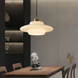 Suspension verre opale scandinave pour salle à manger