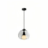Suspension moderne en verre LED à hauteur réglable pour salle à manger