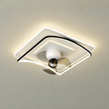 Ventilateur de plafond avec lumière LED design moderne oscillation à 360° moteur DC silencieux dimmable 6 vitesses pour chambre