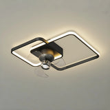 Ventilateur de plafond avec lumière LED design moderne oscillation à 360° moteur DC silencieux dimmable 6 vitesses pour chambre